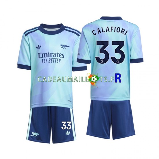 Arsenal Maillot avec flocage Calafiori 33 3ème 2024-2025 ,Tenue Enfant MC