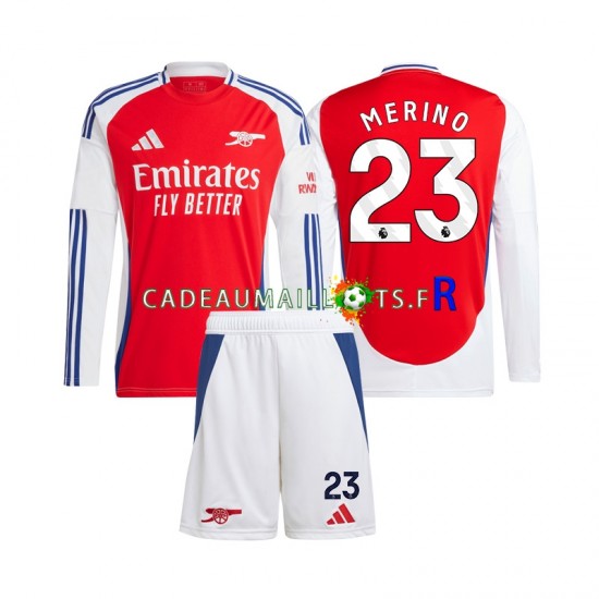 Arsenal Maillot avec flocage Mikel Merino 23 Domicile 2024-2025 ,Tenue Enfant ML