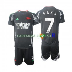 Arsenal Maillot avec flocage Saka 7 Extérieur 2024-2025 ,Tenue Enfant MC