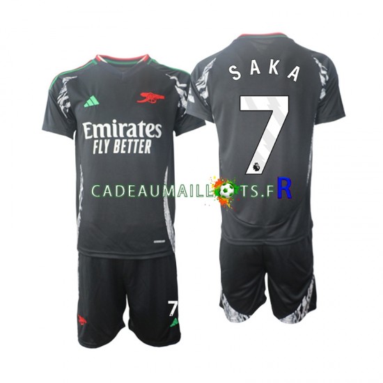 Arsenal Maillot avec flocage Saka 7 Extérieur 2024-2025 ,Tenue Enfant MC