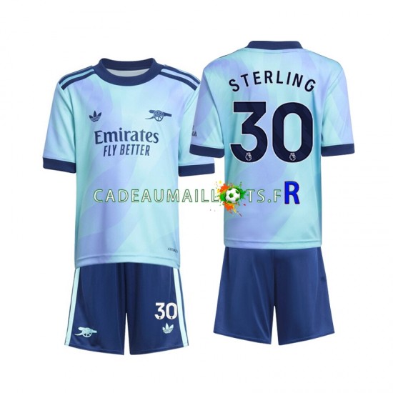 Arsenal Maillot avec flocage Sterling 30 3ème 2024-2025 ,Tenue Enfant MC