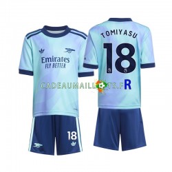 Arsenal Maillot avec flocage Takehiro Tomiyasu 18 3ème 2024-2025 ,Tenue Enfant MC