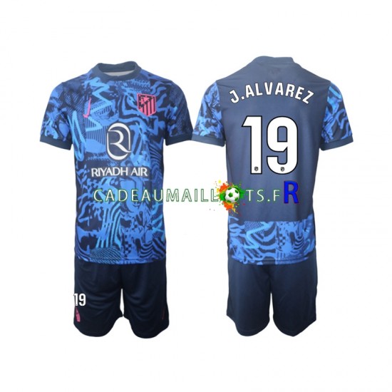 Atlético Madrid Maillot avec flocage J.Alvarez 19 3ème 2024-2025 ,Tenue Enfant MC