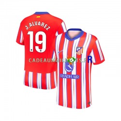 Atlético Madrid Maillot avec flocage Julian Alvarez 19 Domicile 2024-2025 ,Homme MC