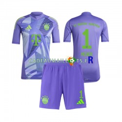 Bayern Munich Maillot avec flocage Neuer 1 Gardien Extérieur 2024-2025 ,Tenue Enfant MC