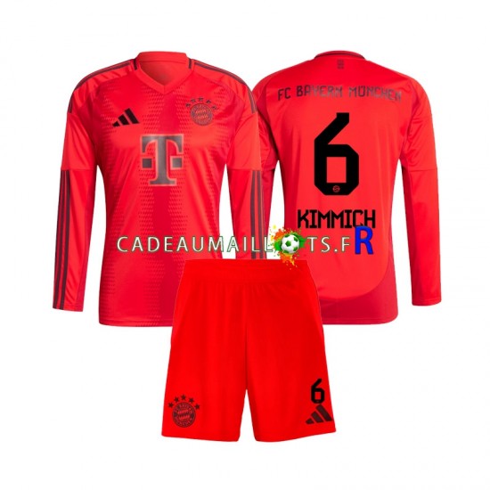 Bayern Munich Maillot avec flocage Joshua Kimmich 6 Domicile 2024-2025 ,Tenue Enfant ML