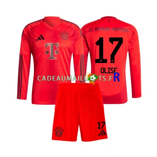 Bayern Munich Maillot avec flocage Michael Olise 17 Domicile 2024-2025 ,Tenue Enfant ML