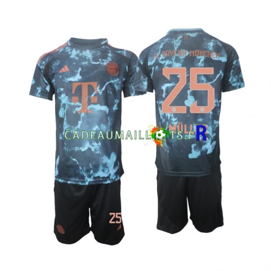 Bayern Munich Maillot avec flocage Muller 25 Extérieur 2024-2025 ,Tenue Enfant MC