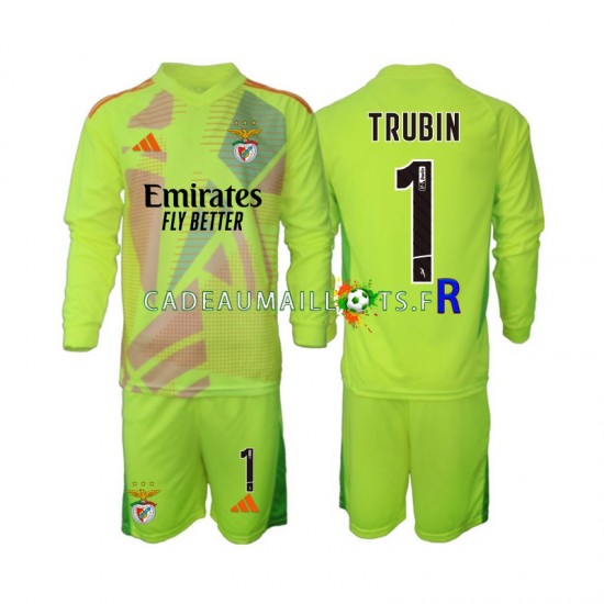 Benfica Maillot avec flocage Anatolij Trubin 1 Gardien Domicile 2024-2025 ,Tenue Enfant ML