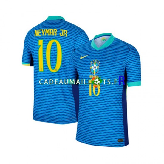 Brésil Maillot avec flocage Neymar JR 10 Extérieur 2024 ,Homme MC