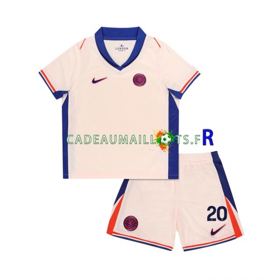 Chelsea Maillot avec flocage Cole Palmer 20 Extérieur 2024-2025 ,Tenue Enfant MC