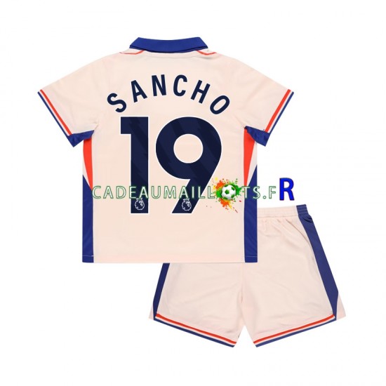 Chelsea Maillot avec flocage Jadon Sancho 19 Extérieur 2024-2025 ,Tenue Enfant MC