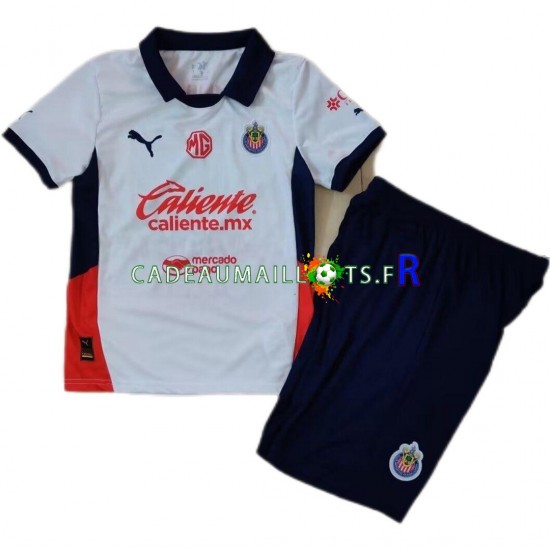 Maillot avec flocage Deportivo Guadalajara Extérieur 2024-2025 ,Tenue Enfant MC