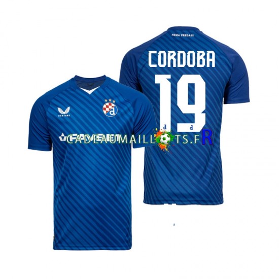 Dinamo Zagreb Maillot avec flocage Juan Cordoba 19 Domicile 2024-2025 ,Homme MC