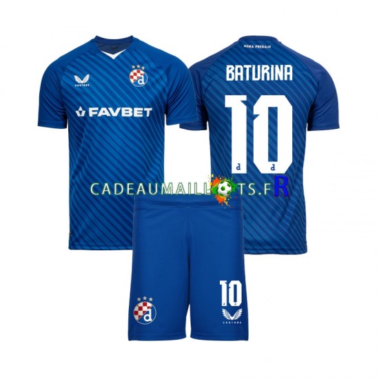 Dinamo Zagreb Maillot avec flocage Martin Baturina 10 Domicile 2024-2025 ,Tenue Enfant MC