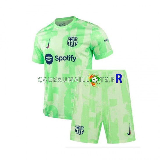 FC Barcelone Maillot avec flocage 3ème 2024-2025 ,Tenue Enfant MC