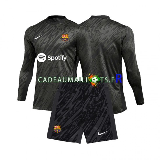 FC Barcelone Maillot avec flocage Gardien 3ème 2024-2025 ,Tenue Enfant ML