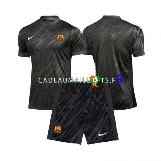 FC Barcelone Maillot avec flocage Gardien 3ème 2024-2025 ,Tenue Enfant MC