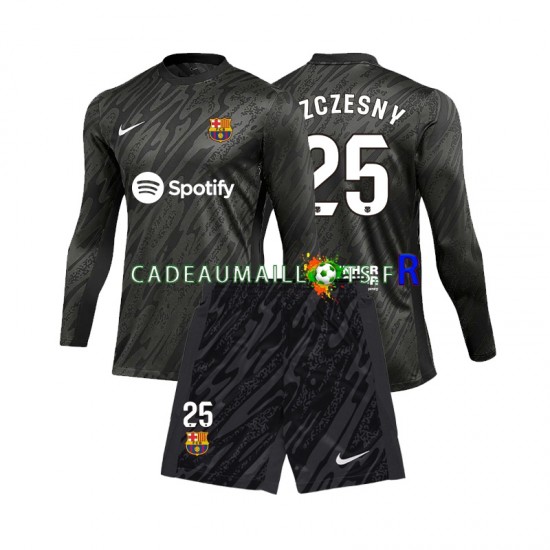 FC Barcelone Maillot avec flocage Wojciech Szczesny 25 Gardien Extérieur 2024-2025 ,Tenue Enfant ML