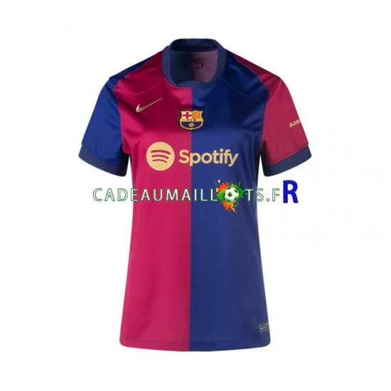 FC Barcelone Maillot avec flocage Domicile 2024-2025 ,Femme MC