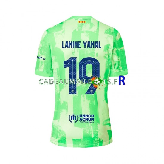 FC Barcelone Maillot avec flocage LAMINE YAMAL 19 UCL Font 3ème 2024-2025 ,Homme MC