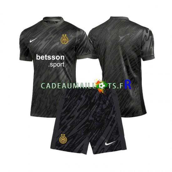 Inter Milan Maillot avec flocage Gardien 3ème 2024-2025 ,Tenue Enfant MC