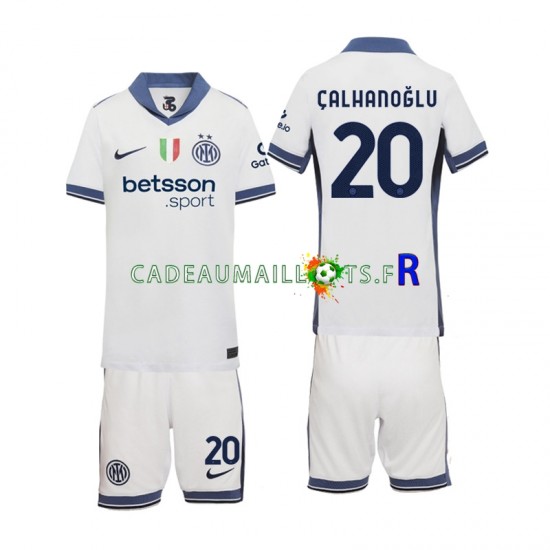 Inter Milan Maillot avec flocage Hakan Calhanoglu 20 Extérieur 2024-2025 ,Tenue Enfant MC