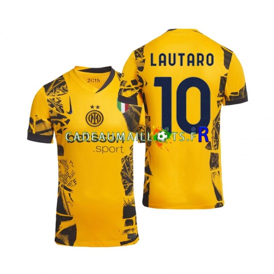 Inter Milan Maillot avec flocage Lautaro 10 3ème 2024-2025 ,Homme MC