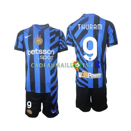 Inter Milan Maillot avec flocage Marcus Thuram 9 Domicile 2024-2025 ,Tenue Enfant MC