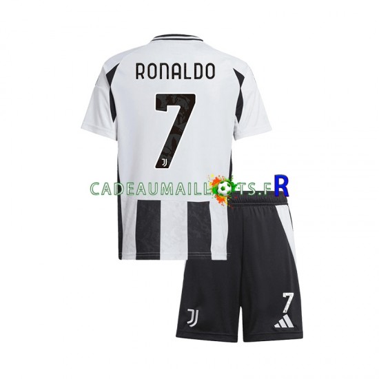 Juventus Maillot avec flocage Cristiano Ronaldo 7 Domicile 2024-2025 ,Tenue Enfant MC