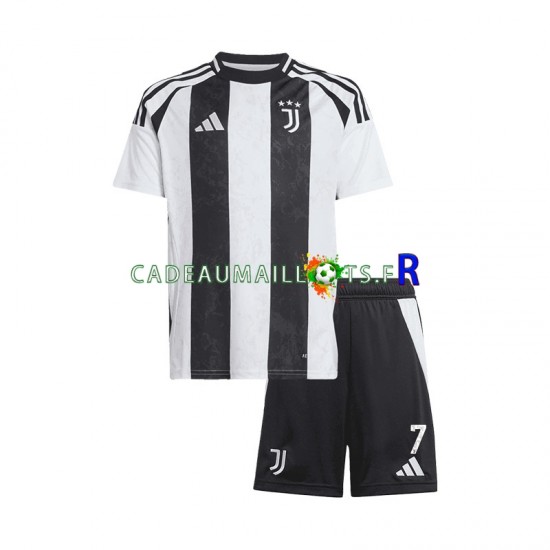 Juventus Maillot avec flocage Cristiano Ronaldo 7 Domicile 2024-2025 ,Tenue Enfant MC