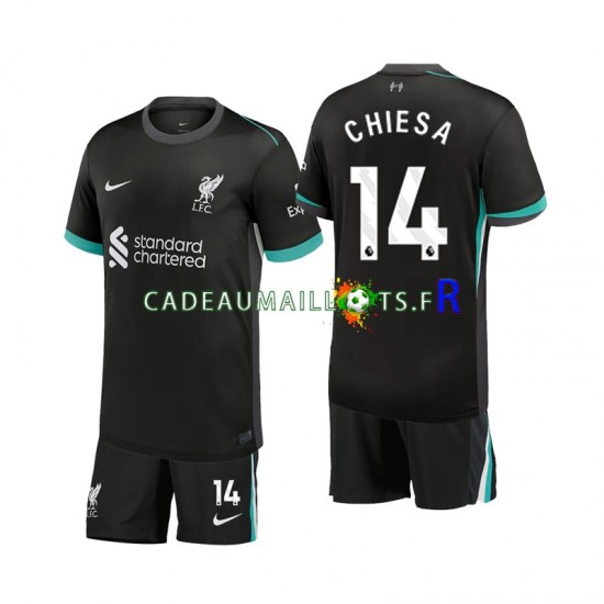 Liverpool Maillot avec flocage Chiesa 14 Extérieur 2024-2025 ,Tenue Enfant MC