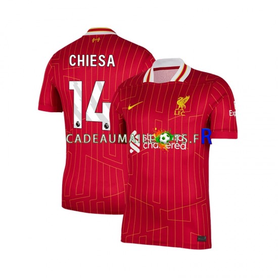 Liverpool Maillot avec flocage Federico Chiesa 14 Domicile 2024-2025 ,Homme MC