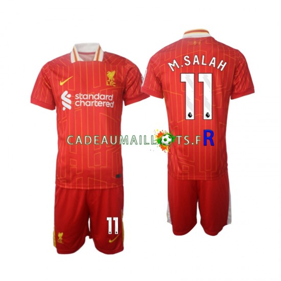 Liverpool Maillot avec flocage M.Salah 11 Domicile 2024-2025 ,Tenue Enfant MC