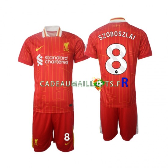 Liverpool Maillot avec flocage Szoboszlai 8 Domicile 2024-2025 ,Tenue Enfant MC