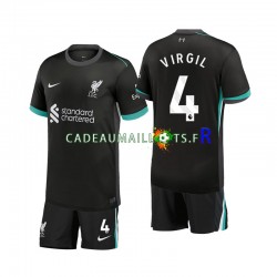 Liverpool Maillot avec flocage Virgil 4 Extérieur 2024-2025 ,Tenue Enfant MC