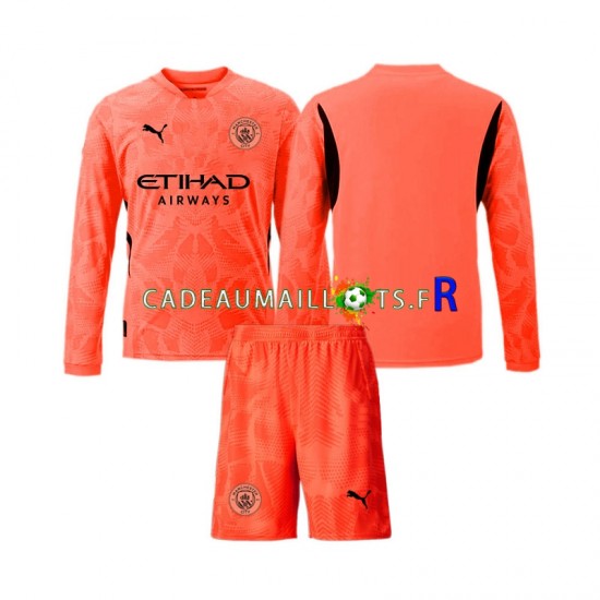 Manchester City Maillot avec flocage Gardien Extérieur 2024-2025 ,Tenue Enfant ML