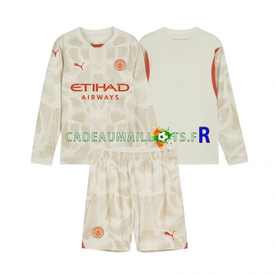 Manchester City Maillot avec flocage Gardien 3ème 2024-2025 ,Tenue Enfant ML