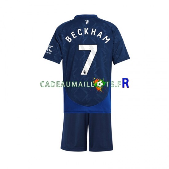 Manchester United Maillot avec flocage Beckham 7 Extérieur 2024-2025 ,Tenue Enfant MC