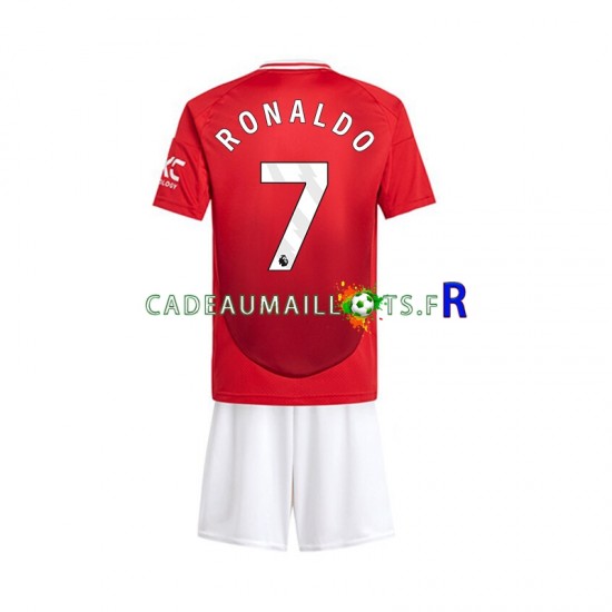 Manchester United Maillot avec flocage Cristiano Ronaldo 7 Domicile 2024-2025 ,Tenue Enfant MC