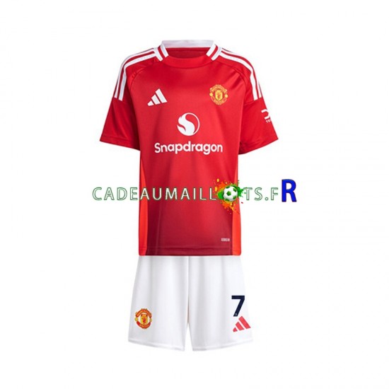 Manchester United Maillot avec flocage Cristiano Ronaldo 7 Domicile 2024-2025 ,Tenue Enfant MC