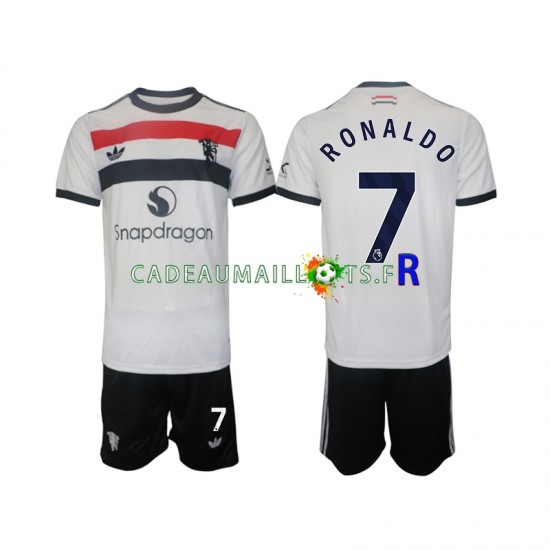 Manchester United Maillot avec flocage Cristiano Ronaldo 7 3ème 2024-2025 ,Tenue Enfant MC