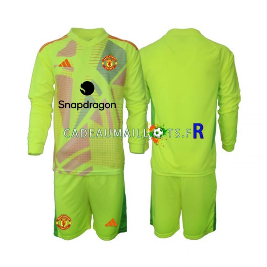 Manchester United Maillot avec flocage Gardien Extérieur 2024-2025 ,Tenue Enfant ML