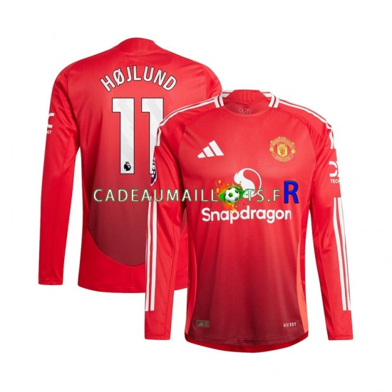 Manchester United Maillot avec flocage Rasmus Hojlund 11 Domicile 2024-2025 ,Homme ML