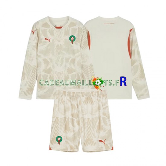 Maroc Maillot avec flocage Gardien Extérieur 2024 ,Tenue Enfant ML