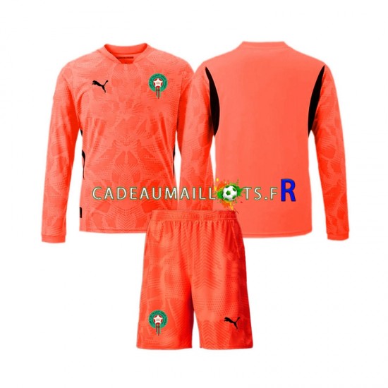 Maroc Maillot avec flocage Gardien Domicile 2024 ,Tenue Enfant ML