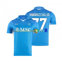 Naples Maillot avec flocage Khvicha Kvaratskhelia 77 Domicile 2024-2025 ,Homme MC