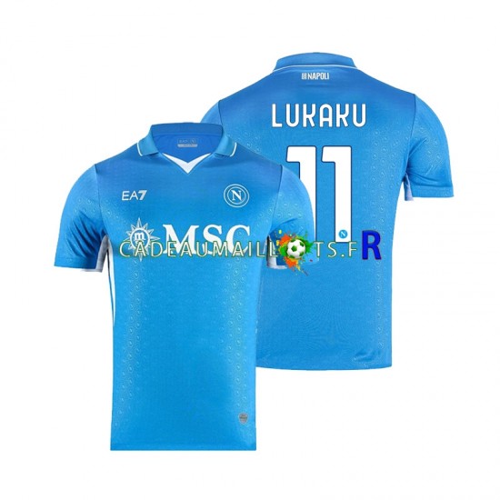 Naples Maillot avec flocage Lukaku 11 Domicile 2024-2025 ,Homme MC