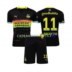 PSV Eindhoven Maillot avec flocage Johan Bakayoko 11 Extérieur 2024-2025 ,Tenue Enfant MC