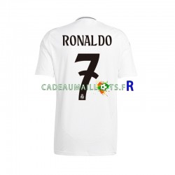 Real Madrid Maillot avec flocage Cristiano Ronaldo 7 Domicile 2024-2025 ,Homme MC